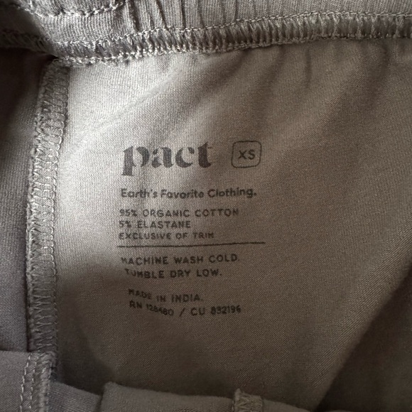 Pact Organic Cotton Lounge Pants Size XS-S - Picture 3 of 6